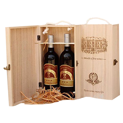 Caja de madera con bisagras